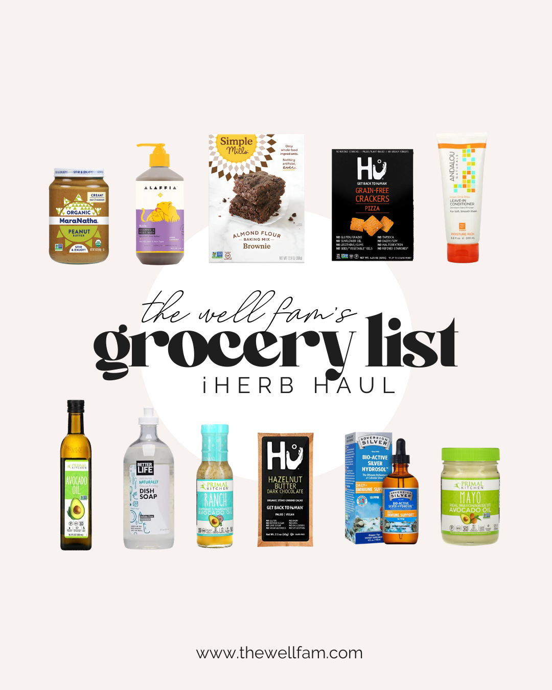 healthy grocery list iherb shopping haul