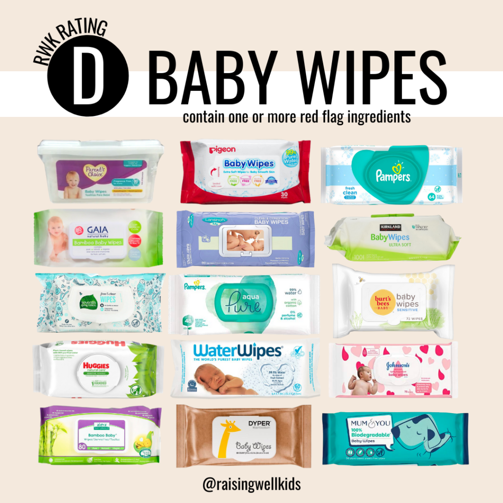 Baby wipes to avoid